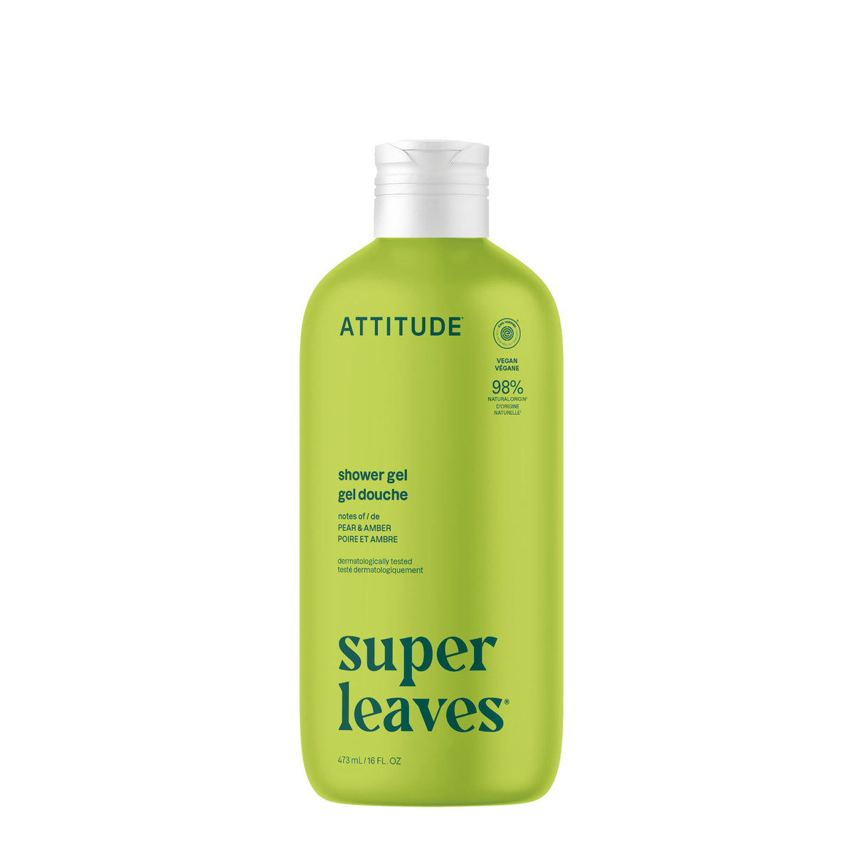 Attitude Super Leaves Shower Gel Pear & Amber 473ml