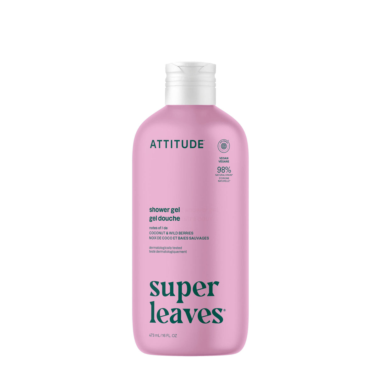 Attitude Super Leaves Shower Gel Coconut & Wild Berries 473ml