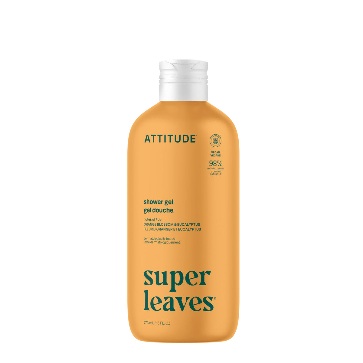 Attitude Super Leaves Shower Gel Orange & Eucalyptus 473ml