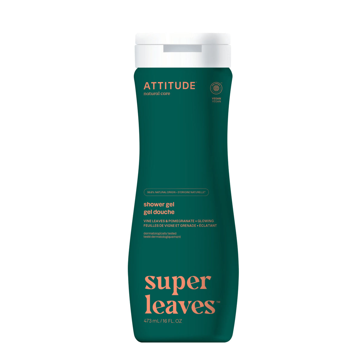 Attitude Super Leaves Shower Gel Glowing Red Vine Leaves 473ml