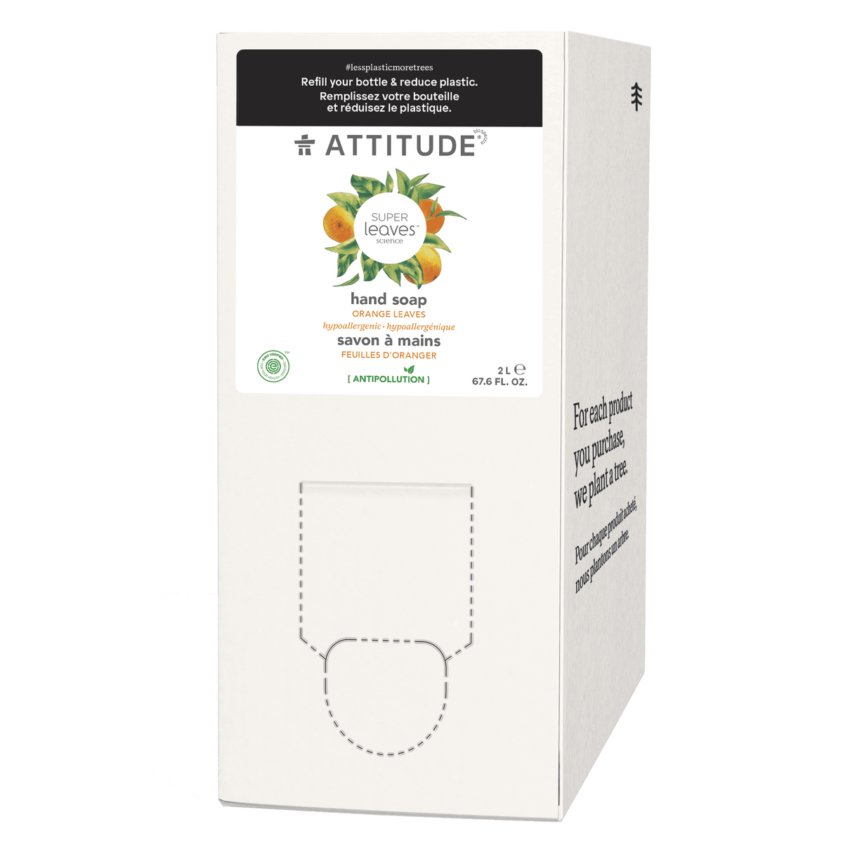 Attitude Super Leaves Hand Soap Orange Leaves 2L