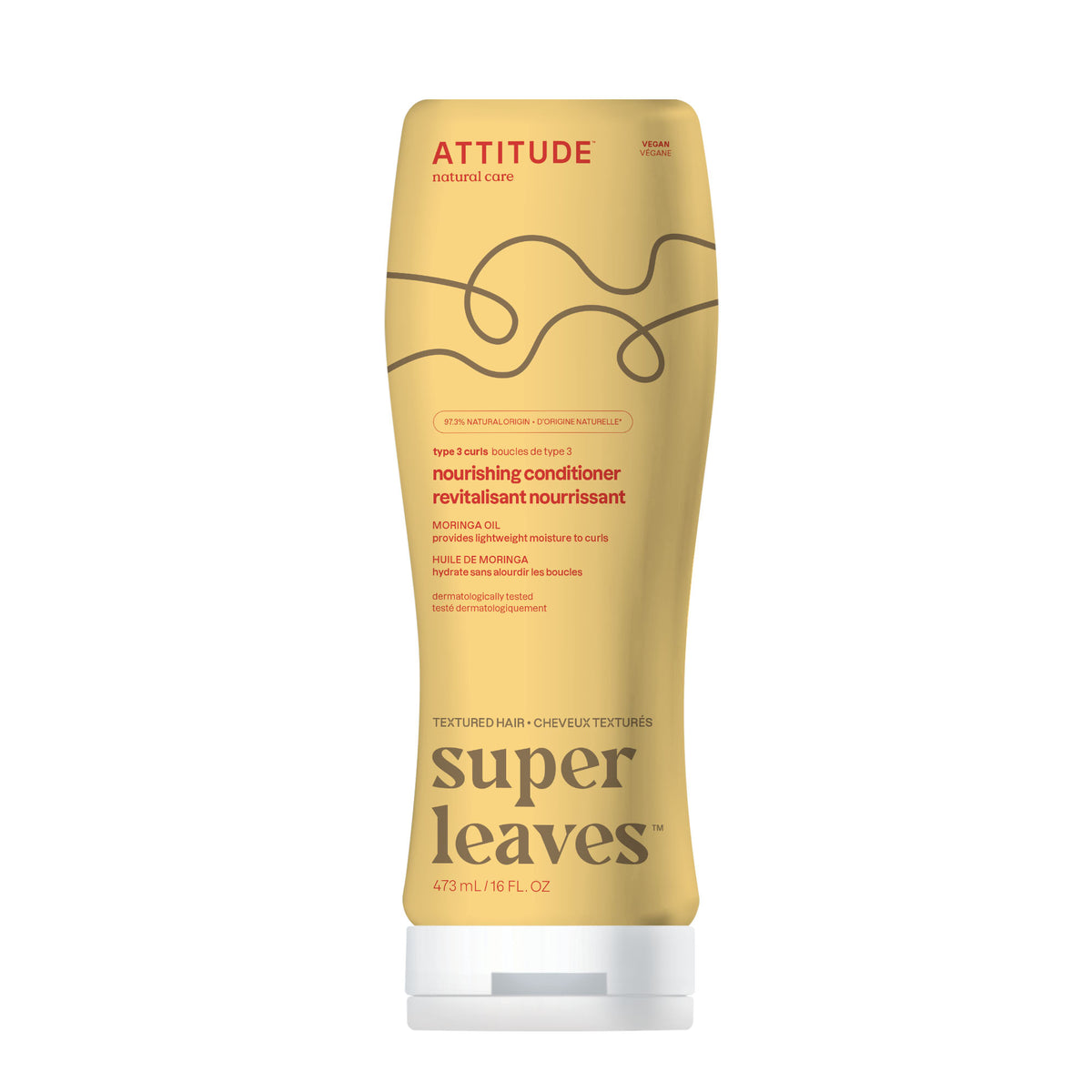 Attitude Curl Nourishing Conditioner, Moringa Oil 473ml