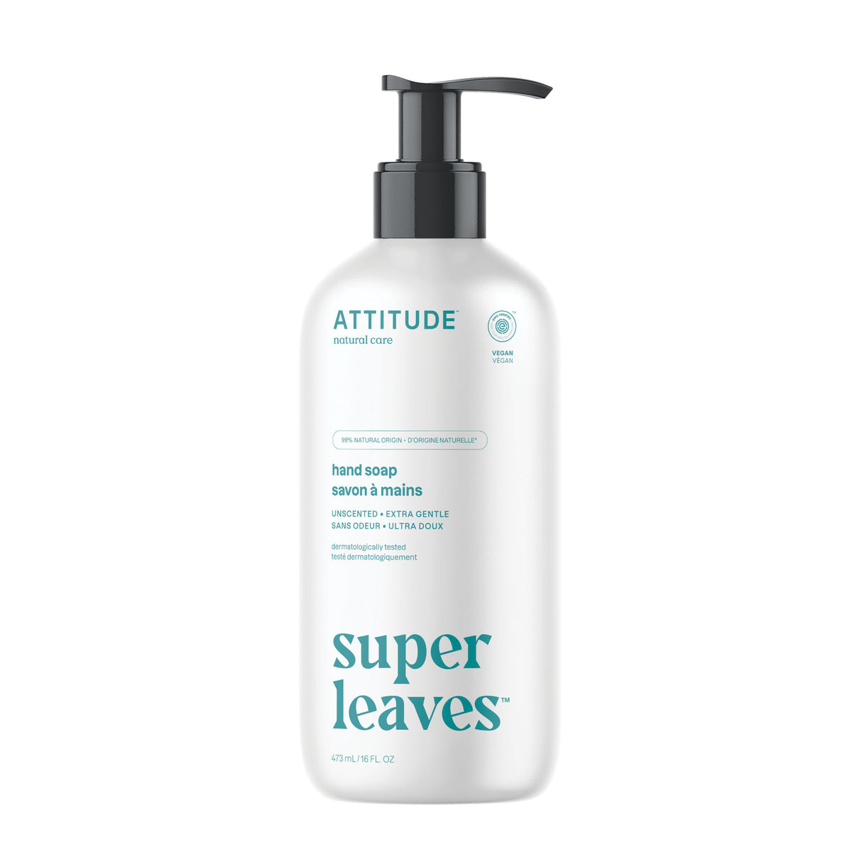 Attitude Super Leaves Hand Soap Unscented 473ml