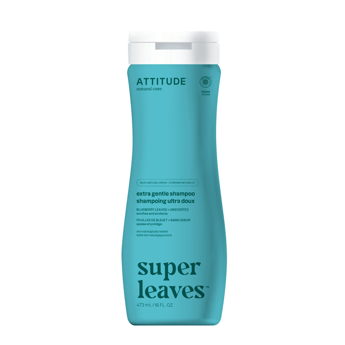 Attitude Super Leaves Extra Gentle Unscented Shampoo 473ml