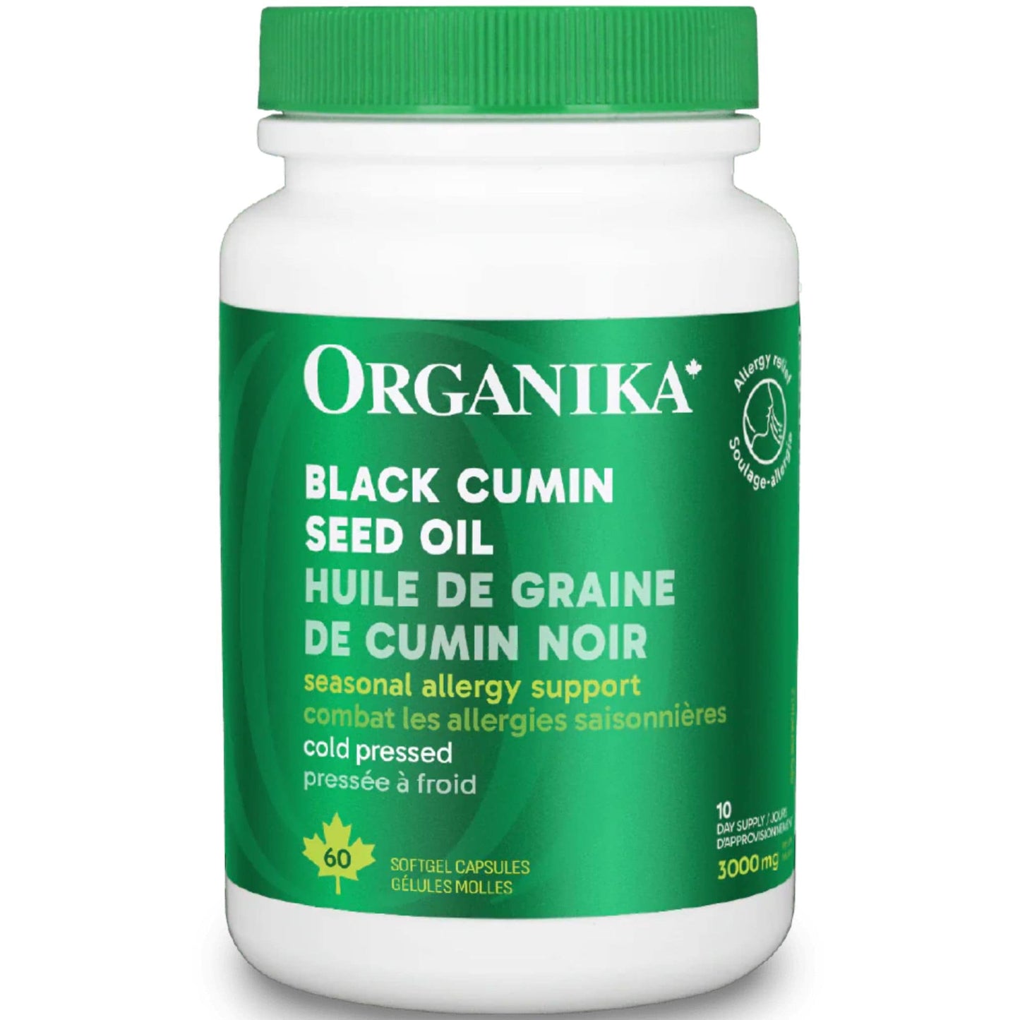 60 Softgel Capsules | Organika Black Cumin Seed Oil 3000mg