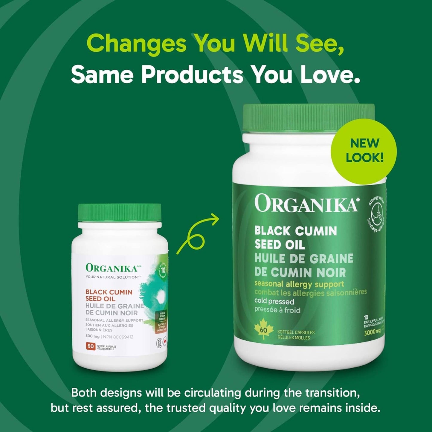 60 Softgel Capsules | Organika Black Cumin Seed Oil 3000mg