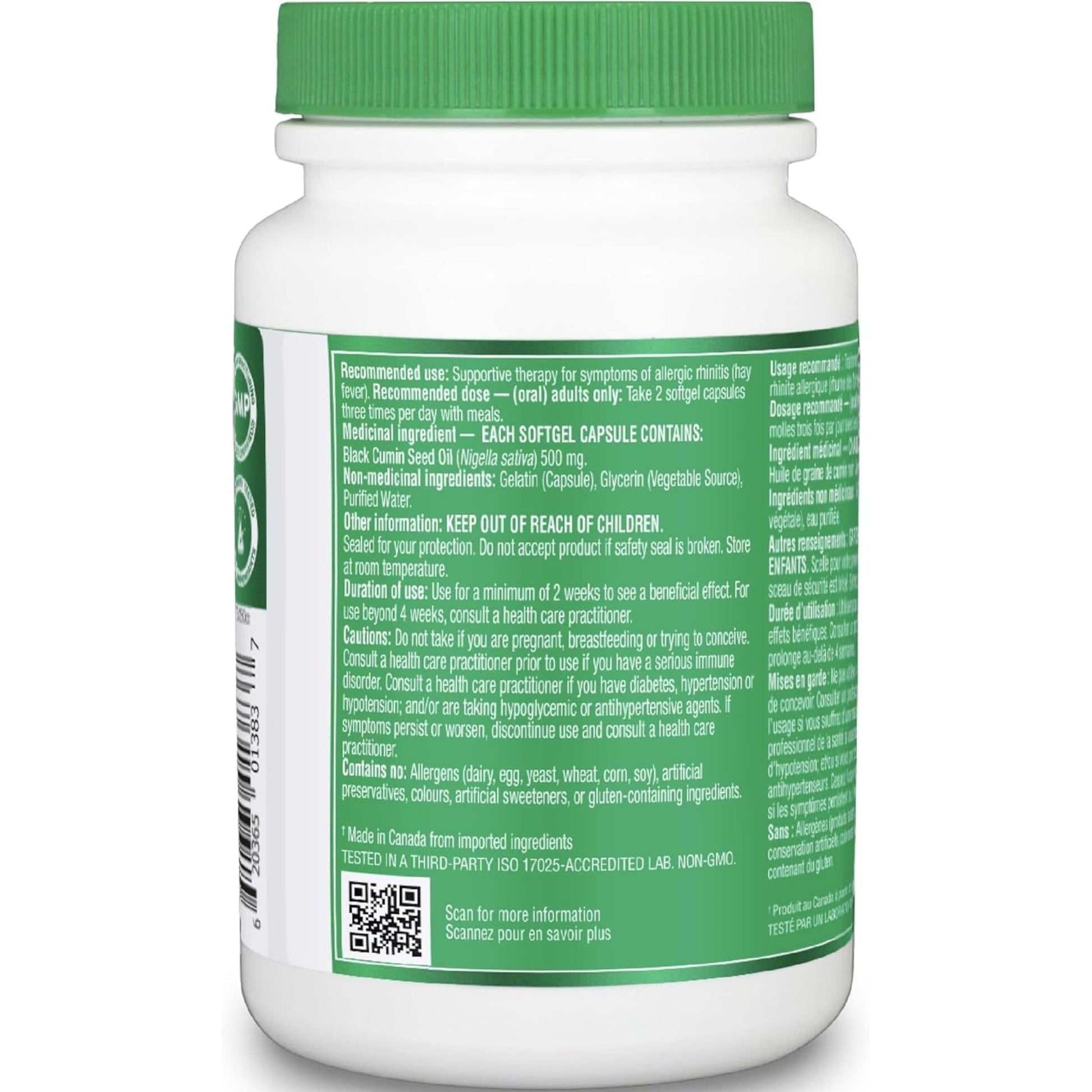 60 Softgel Capsules | Organika Black Cumin Seed Oil 3000mg