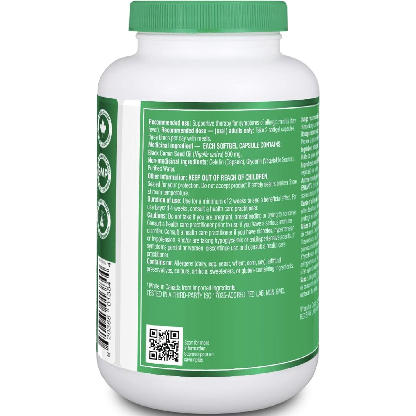 120 Softgel Capsules | Organika Black Cumin Seed Oil 3000mg