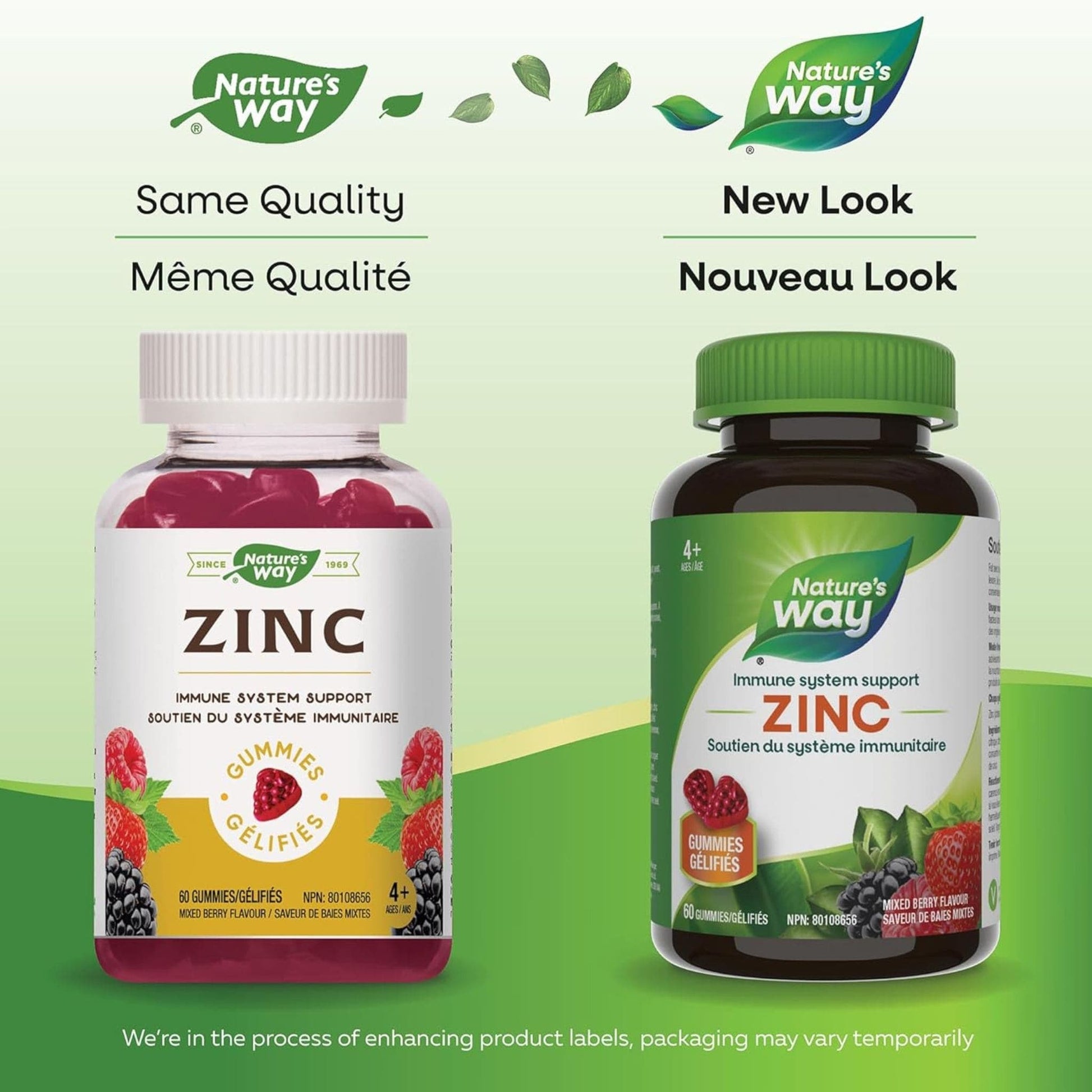 Mixed Berry Flavour, 60 Gummies | Nature's Way Zinc Gummies Immune System Support