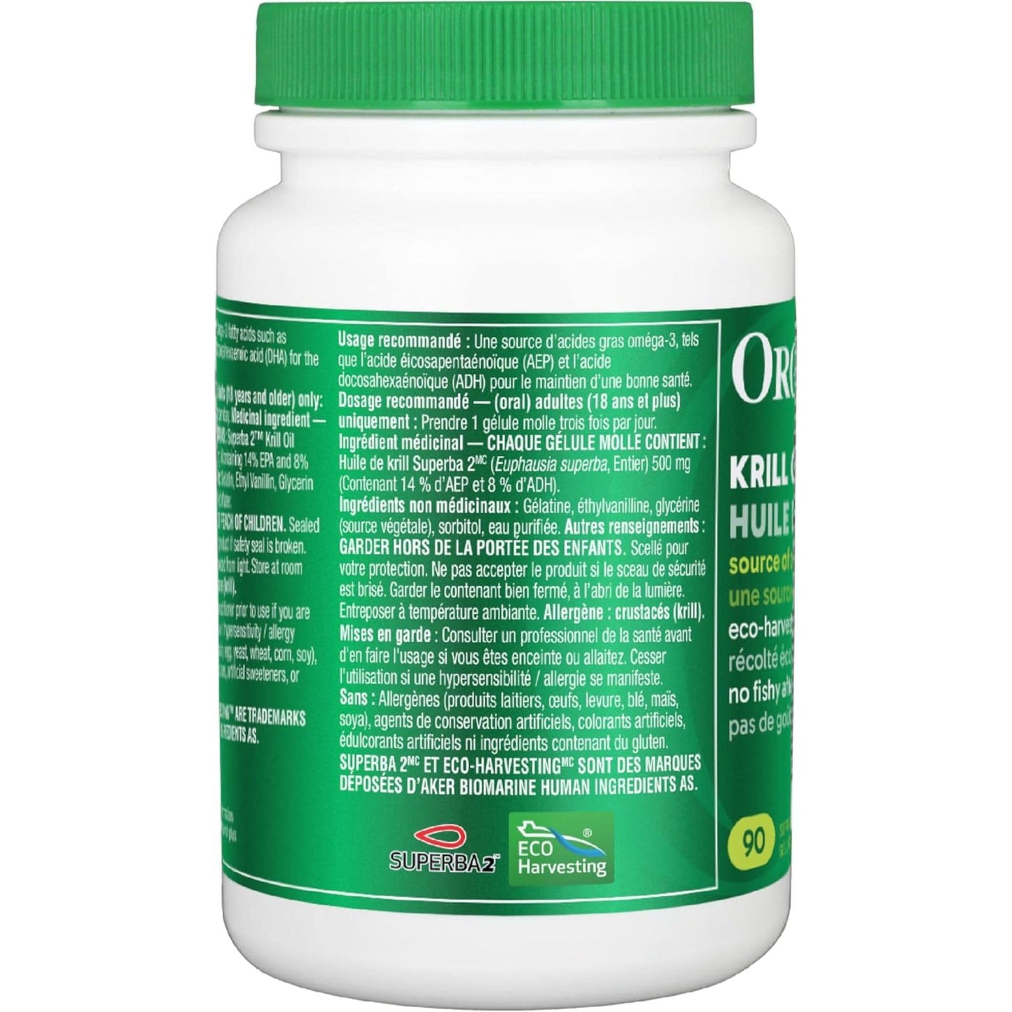 90 Softgel Capsules | Organika Krill Oil