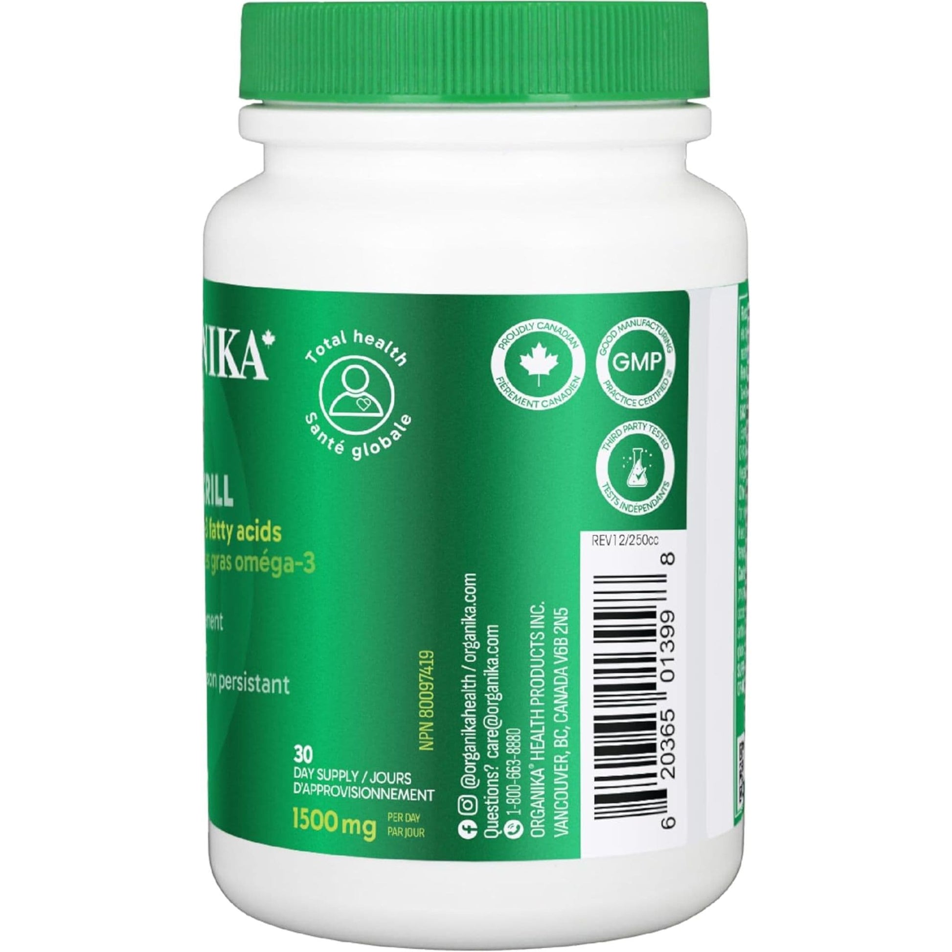 90 Softgel Capsules | Organika Krill Oil