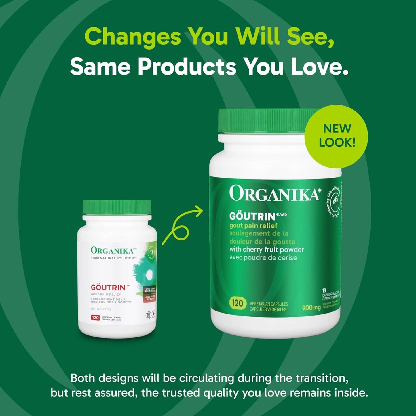 120 Vegetarian Capsules | Organika Goutrin 900mg