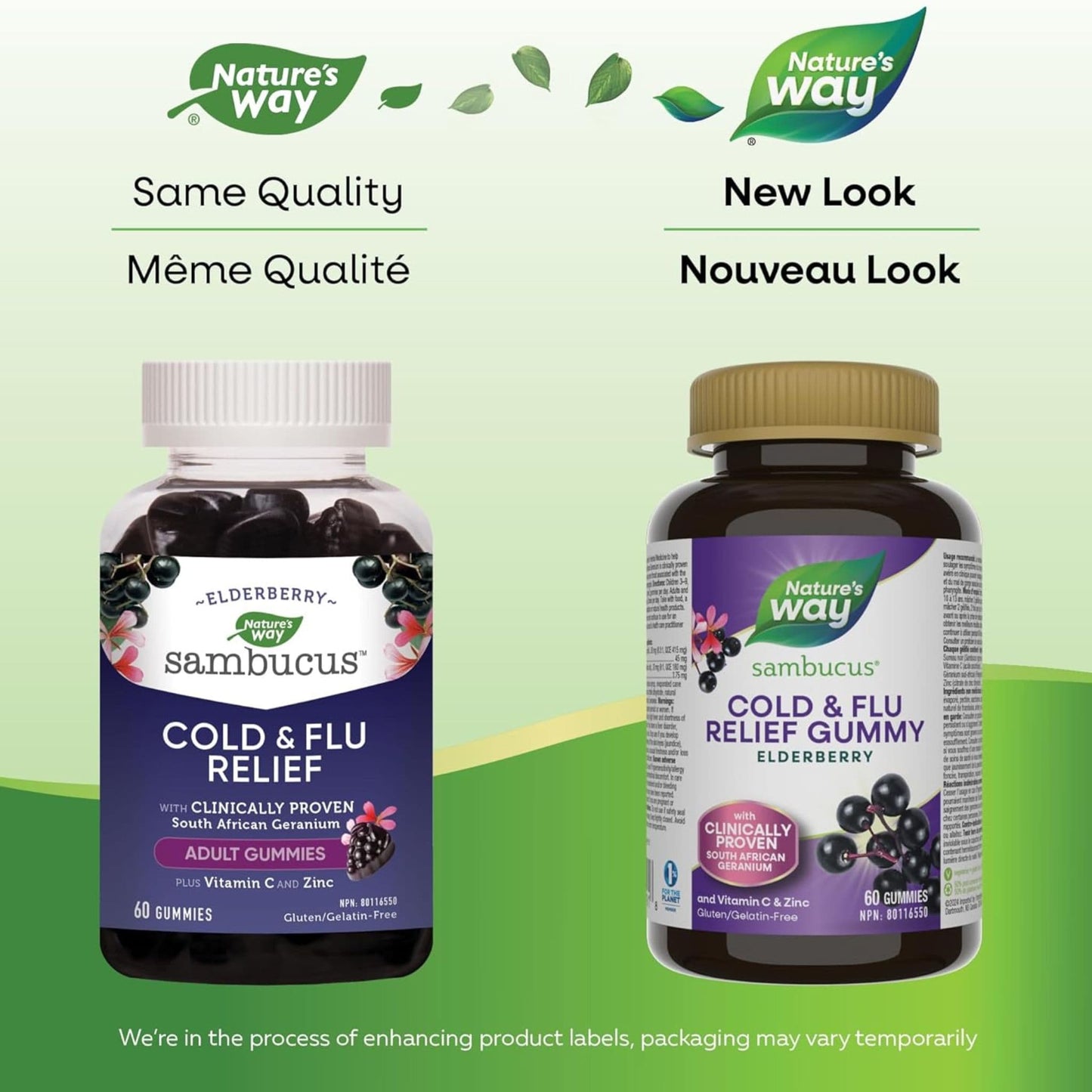Elderberry, 60 Gummies | Nature's Way Cold and Flu Relief for Adults