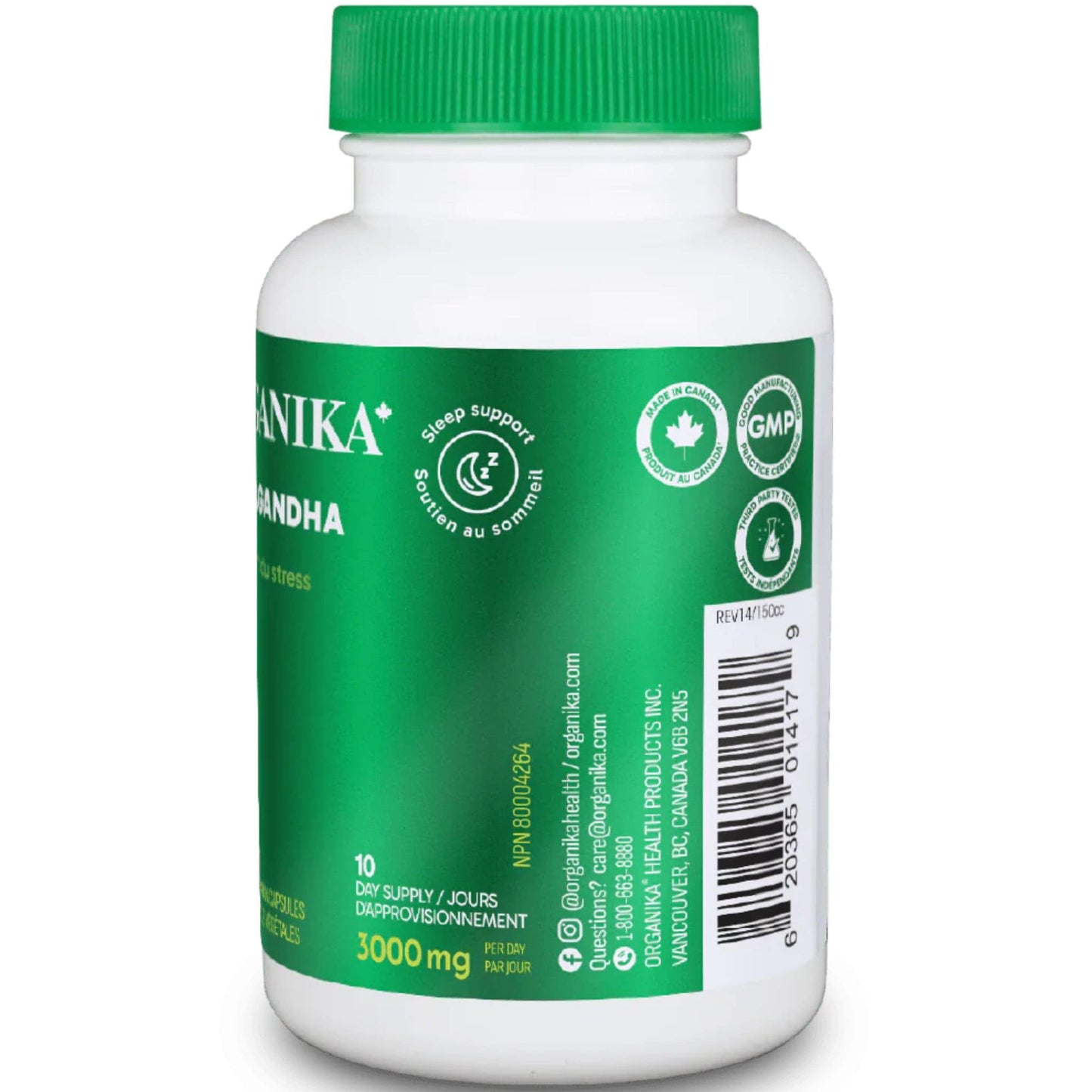 60 Vegetarian Capsules | Organika Ashwagandha