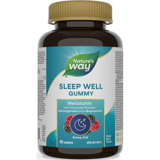 Mixed Berry Flavour, 60 Gummies | Nature's Way Sleep Well Gummy, Melatonin