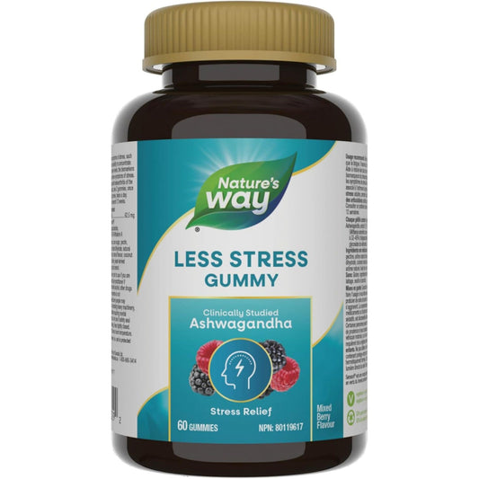 Mixed Berry Flavour | Nature's Way Less Stress Gummy Ashwagandha