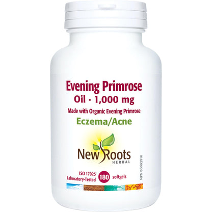 180 Softgels | New Roots Herbal Evening Primrose Oil 1000mg