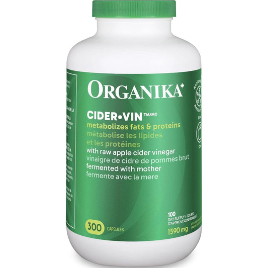 300 Capsules | Organika Cider Vin 1,590 mg