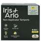 Iris + Arlo Organic Cotton Non-Applicator Tampons Super, 18 Tampons