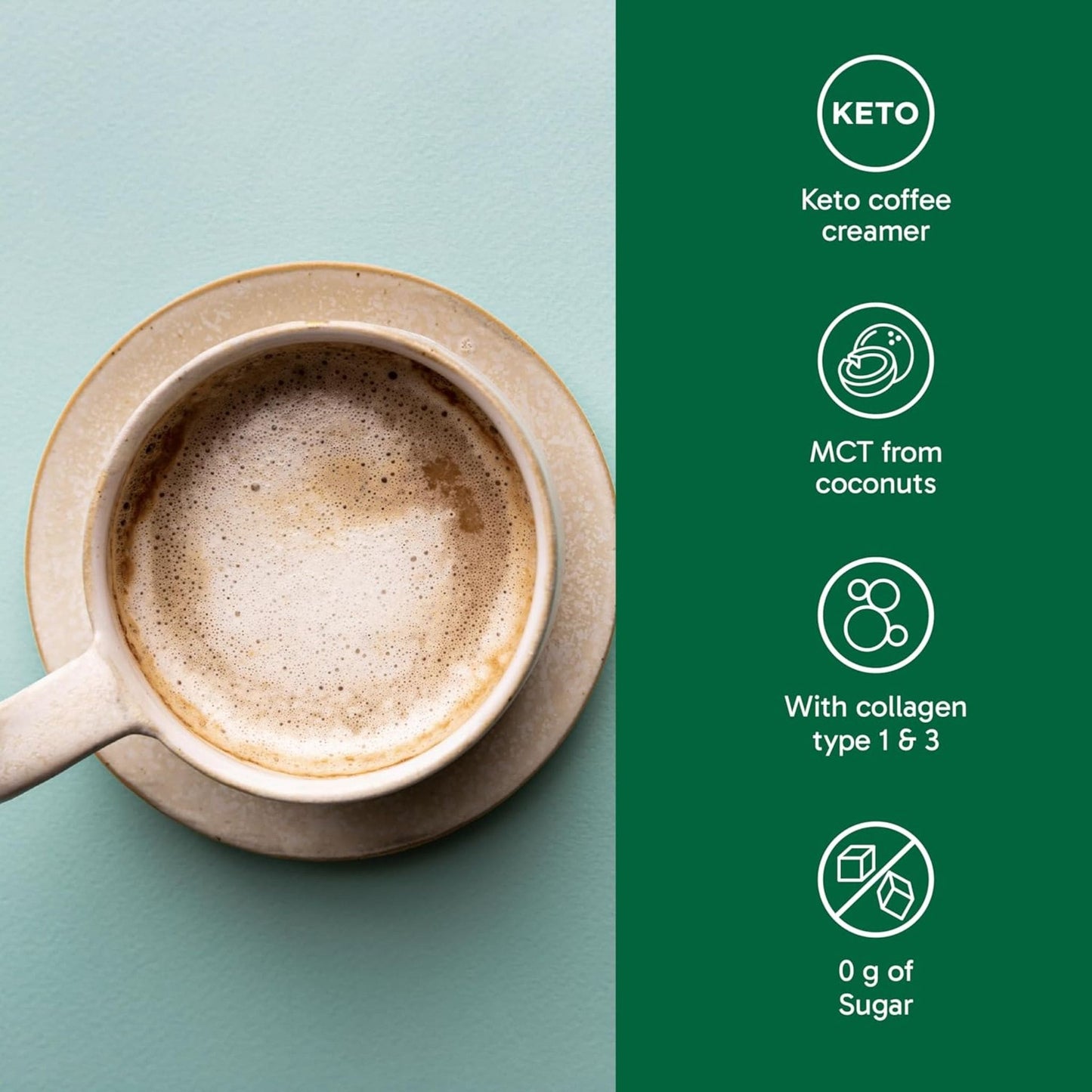 Vanilla Flavour, 150g | Organika Boost Enhanced Collagen Powder MCT Creamer