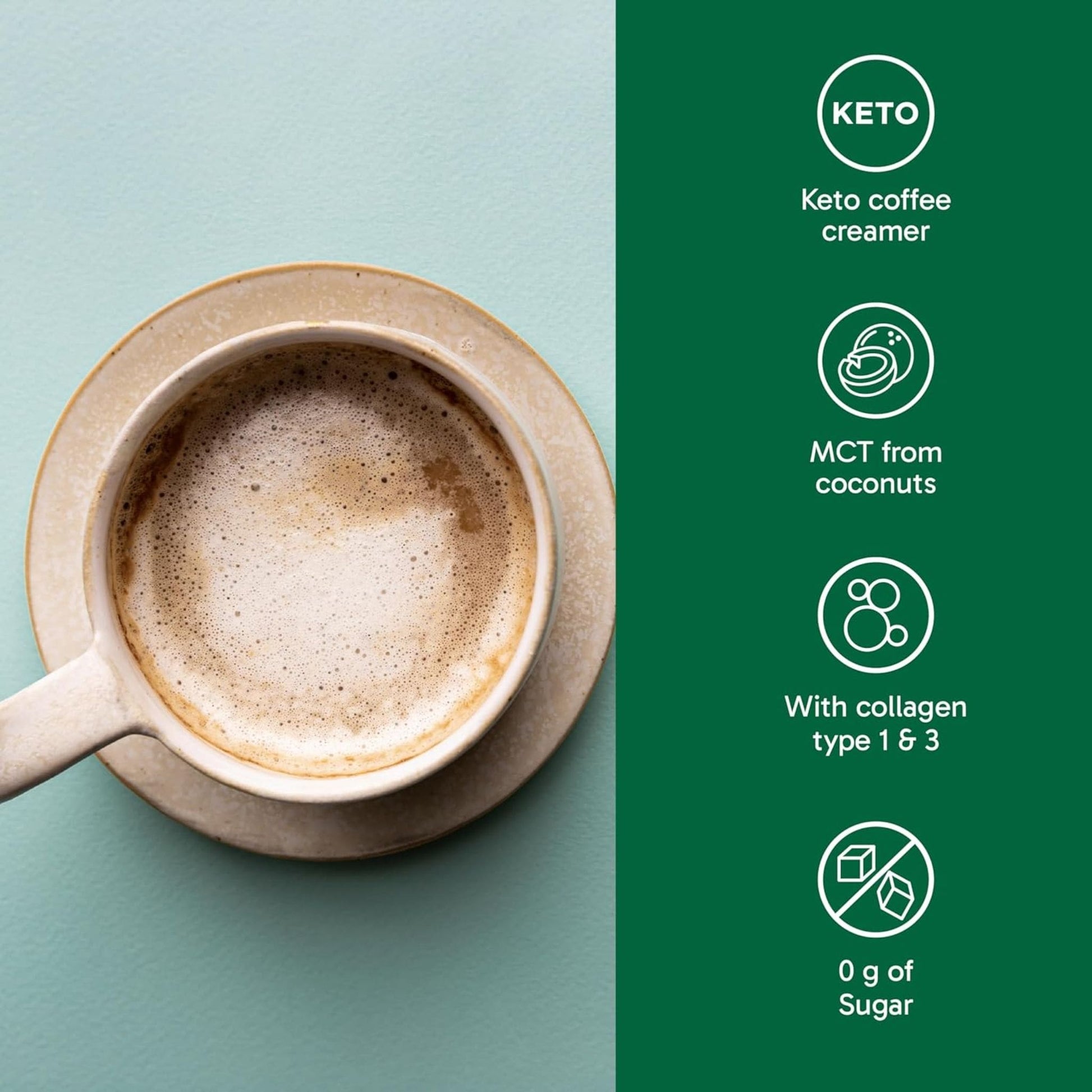 Vanilla Flavour, 150g | Organika Boost Enhanced Collagen Powder MCT Creamer