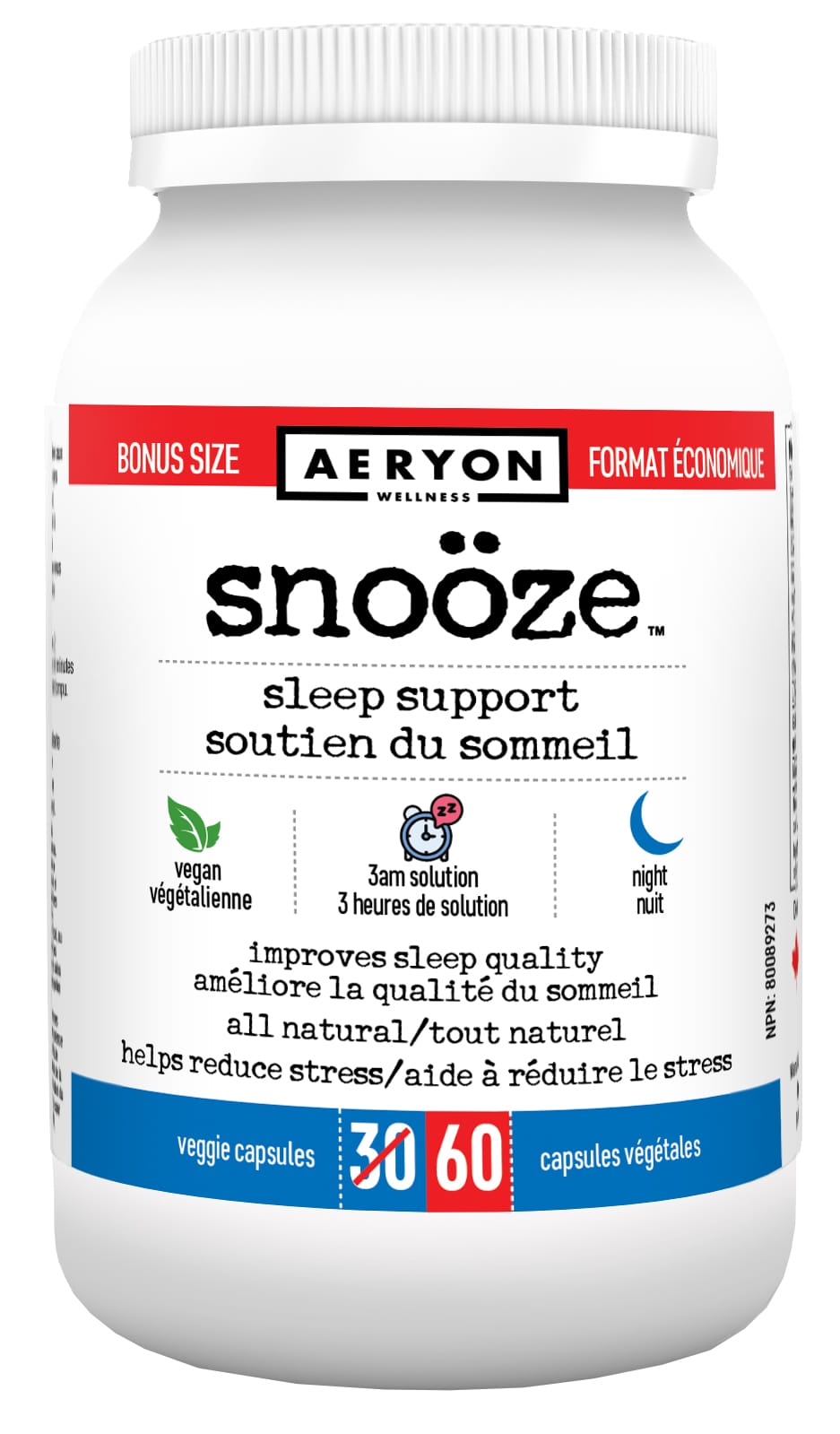 Aeryon Wellness Snoöze Sleep Support, Melatonin Free