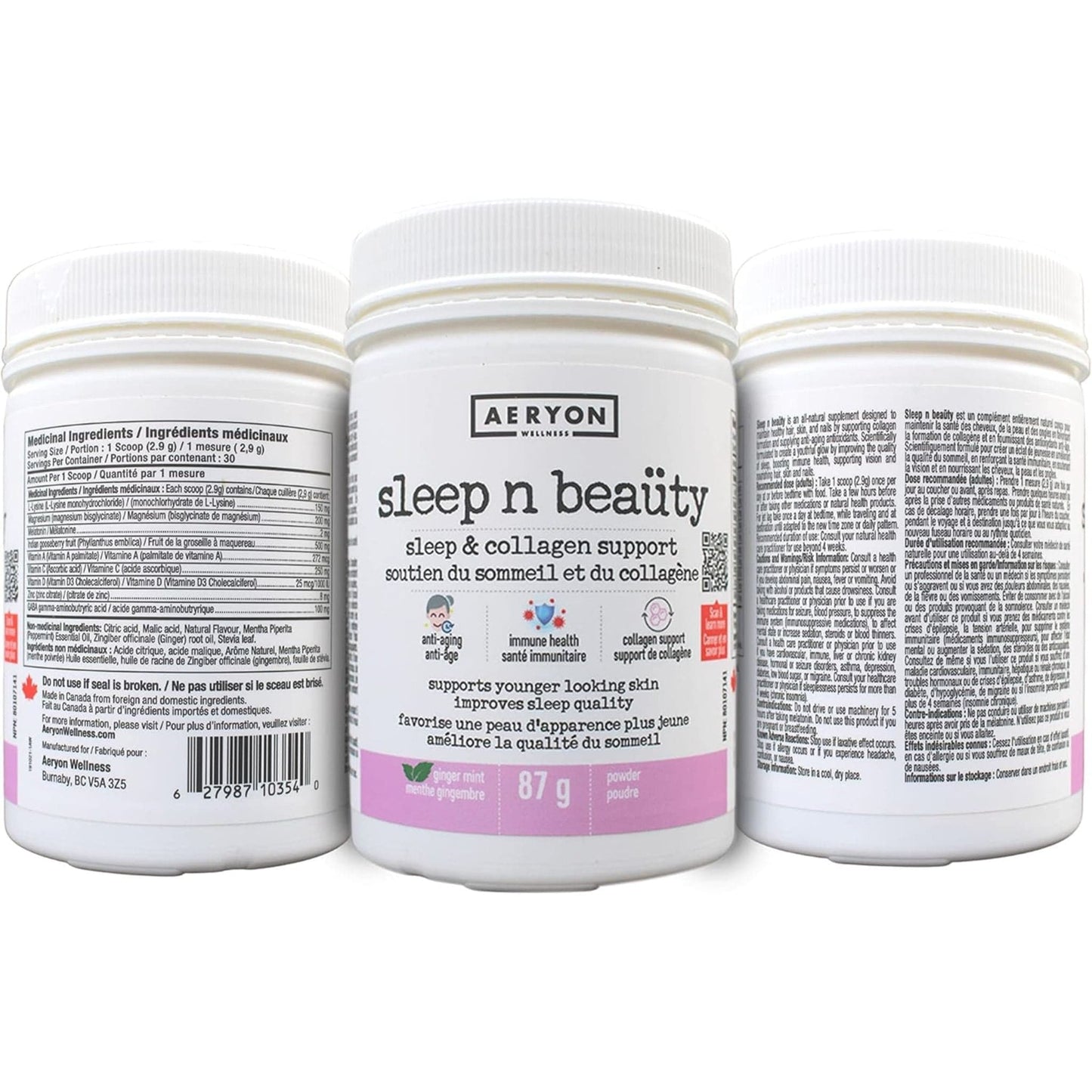 Ginger Mint Flavour, 87g | Aeryon Wellness Sleep N Beauty