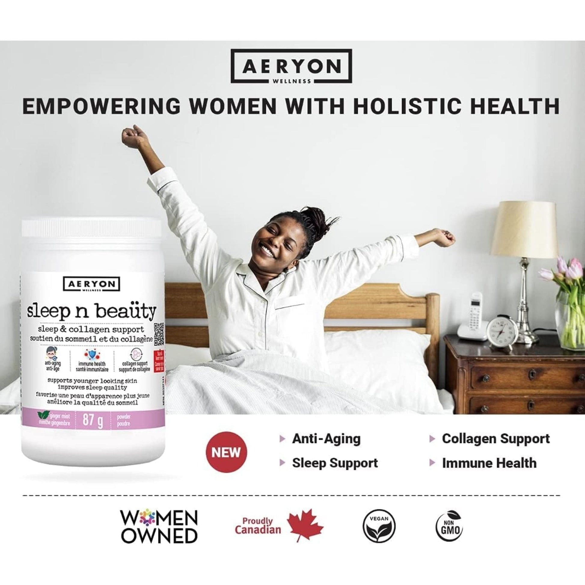 Ginger Mint Flavour, 87g | Aeryon Wellness Sleep N Beauty
