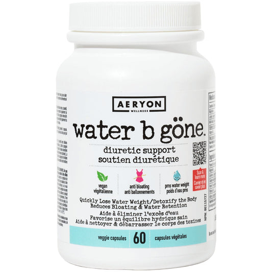 60 Vegetable Capsules | Aeryon Wellness Water B Gone Diuretic Support