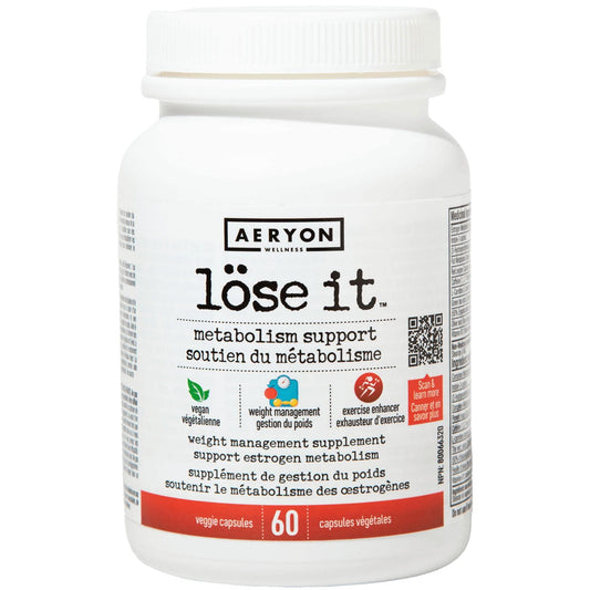 60 Vegetable Capsules | Aeryon Wellness Lose It Metabolism Support