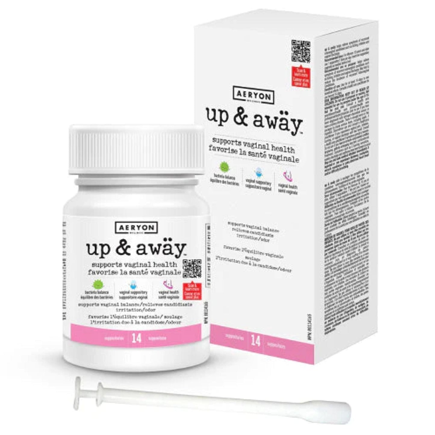 14 Suppositories | Aeryon Wellness Up & Away, Boric Acid For Vaginal Support