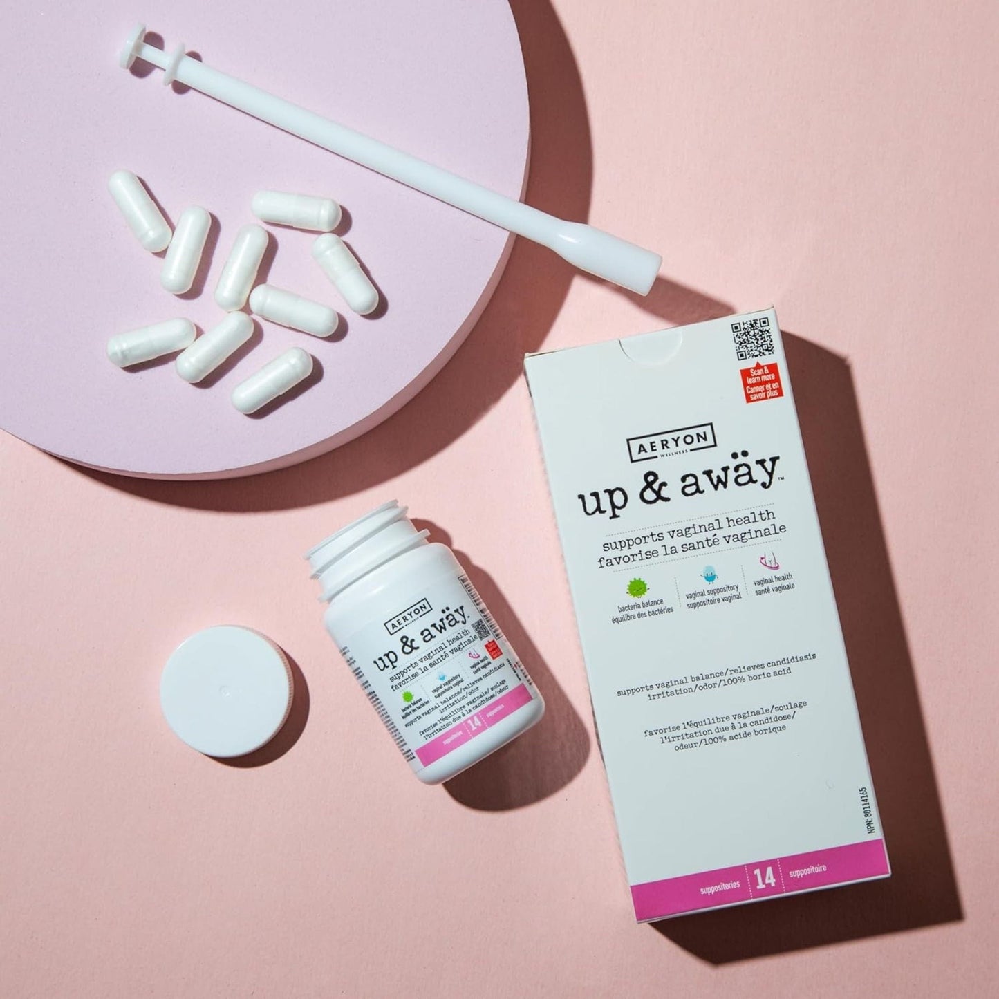 14 Suppositories | Aeryon Wellness Up & Away, Boric Acid For Vaginal Support