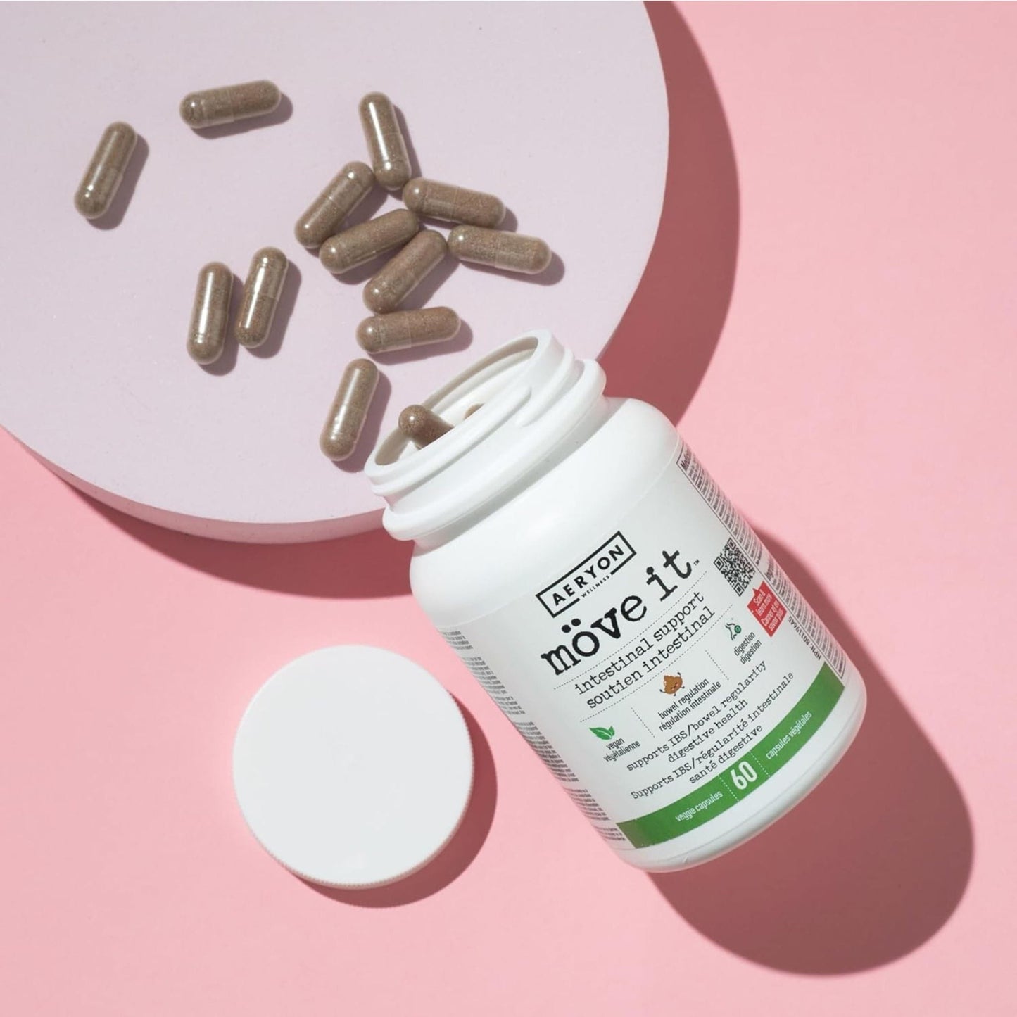 60 Vegetable Capsules | Aeryon Wellness Move It, Supports IBS