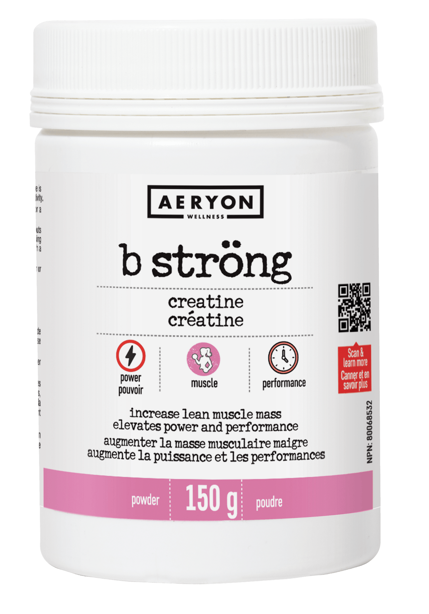 Aeryon Wellness B Ströng Creatine Monohydrate 150g