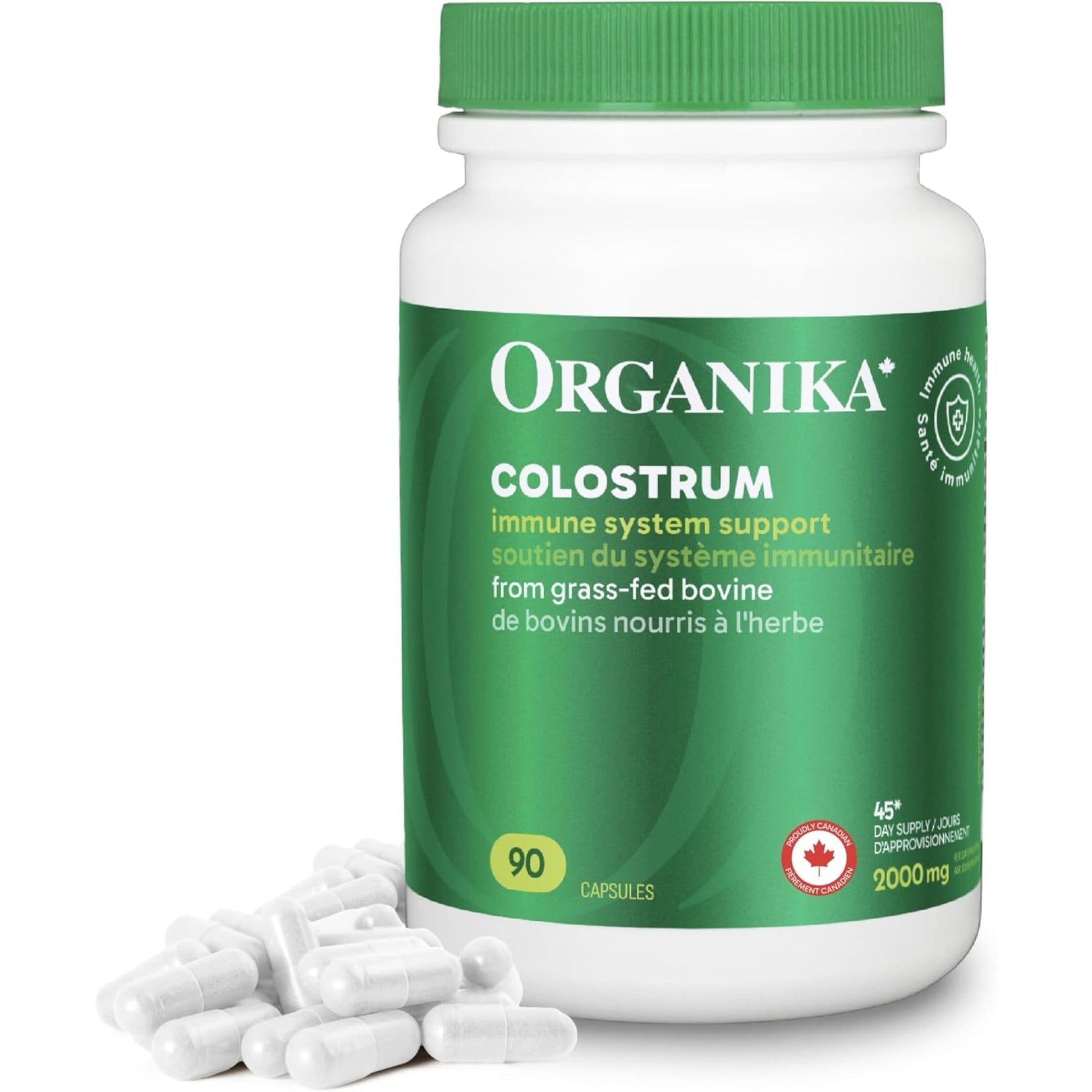 90 Capsules | Organika Colostrum 2,000 mg
