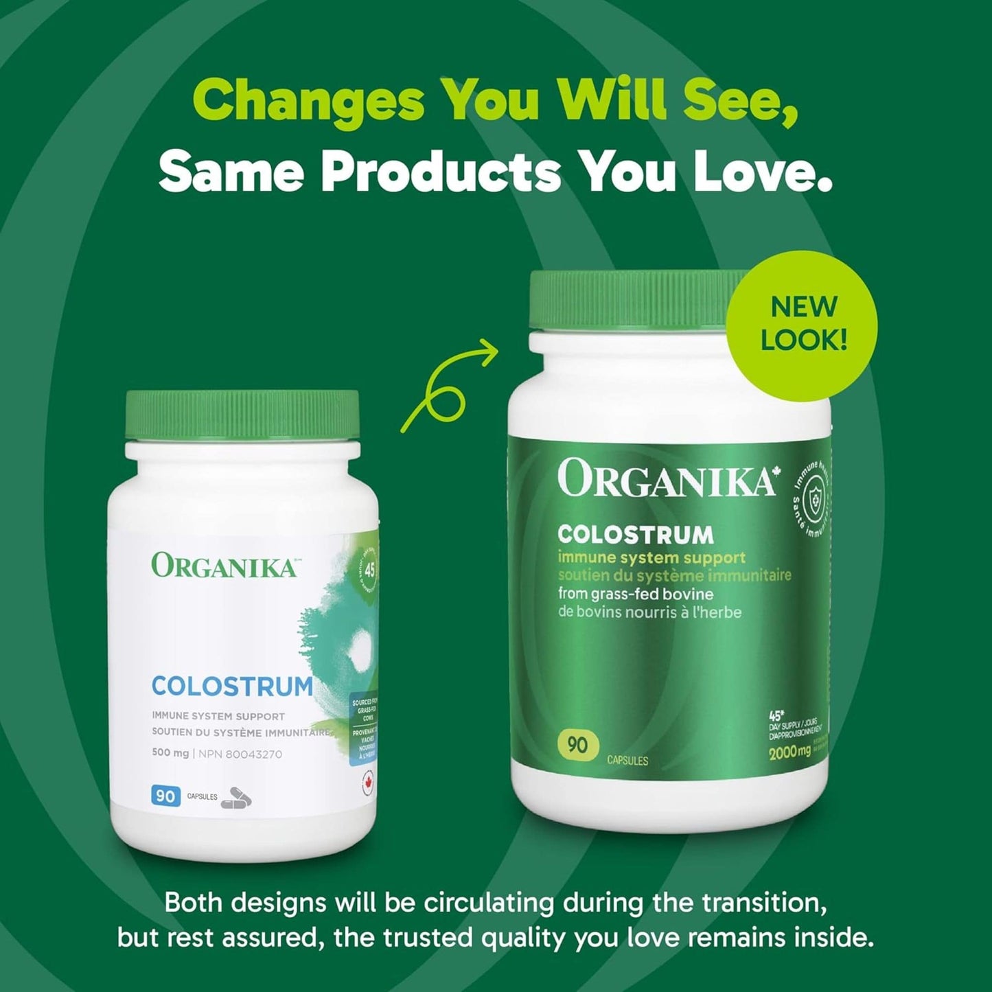 90 Capsules | Organika Colostrum 2,000 mg