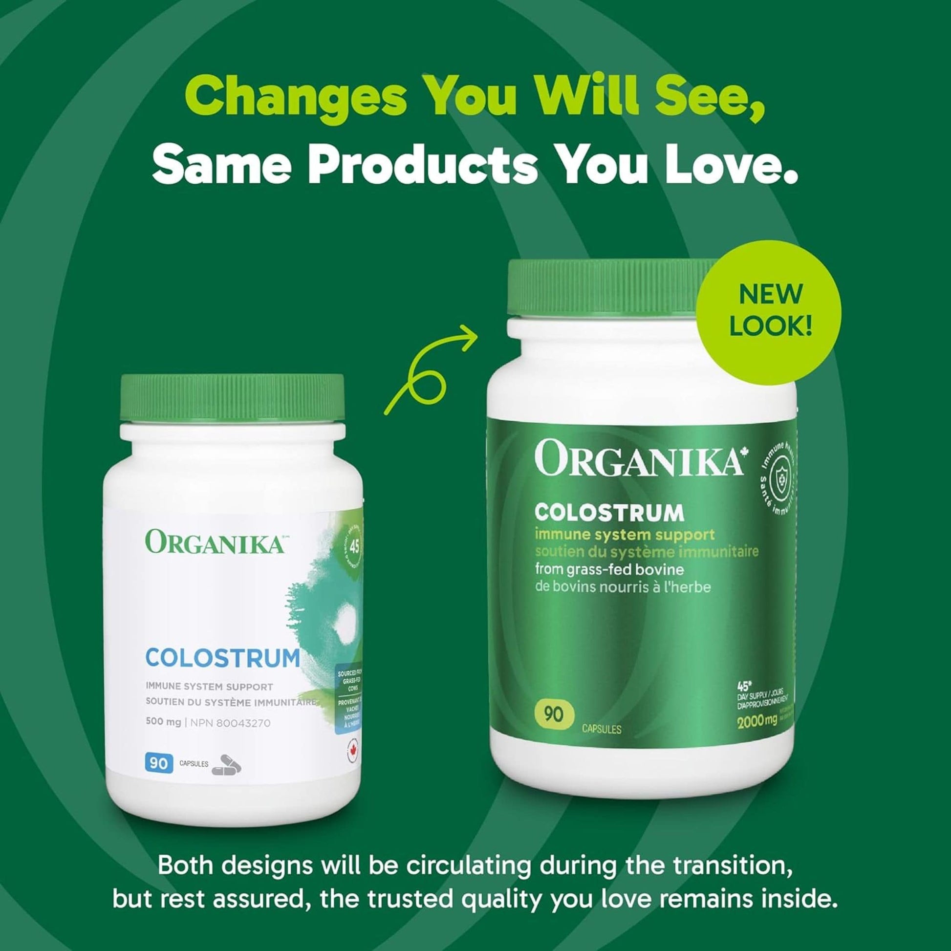 90 Capsules | Organika Colostrum 2,000 mg