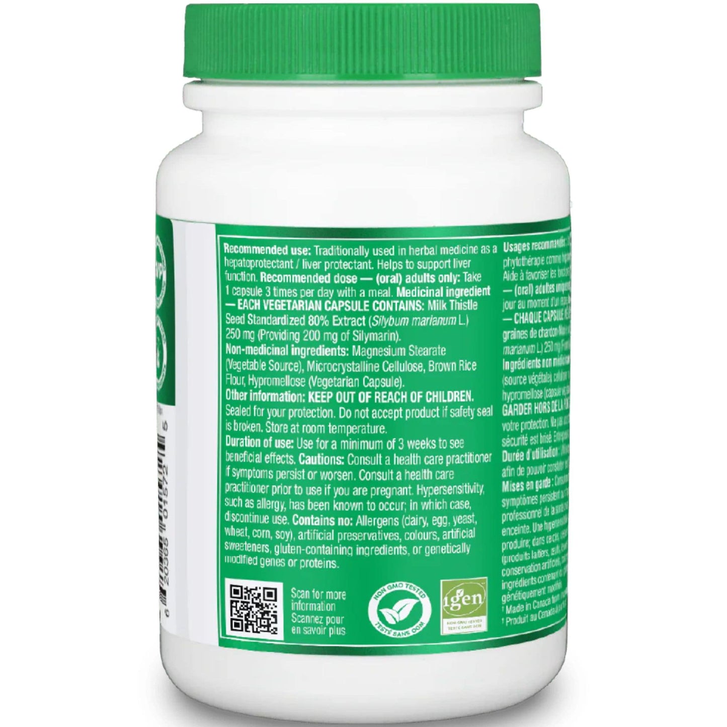 180 Vegetarian Capsules | Organika Milk Thistle