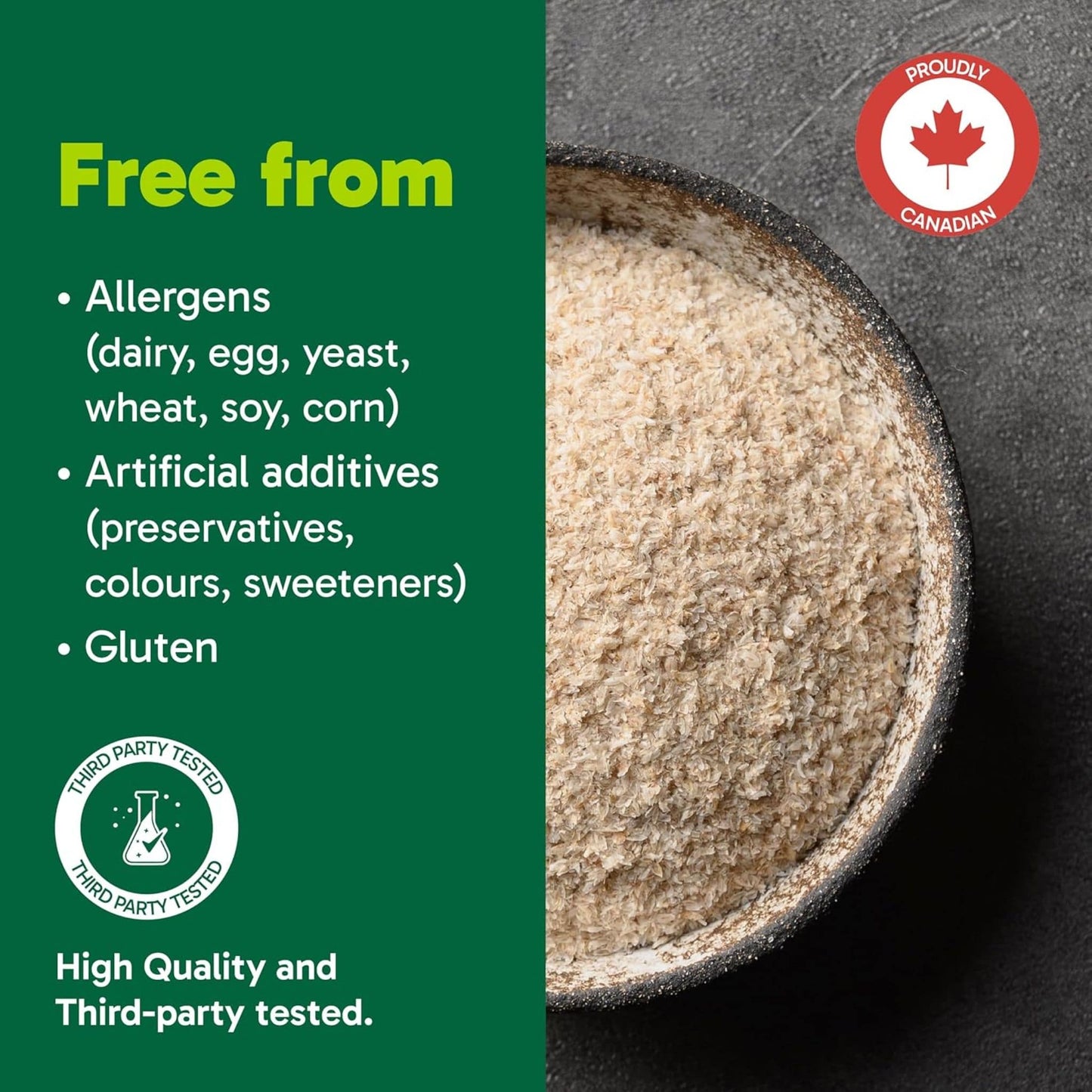 Unflavoured, 454g | Organika Whole Psyllium Seed Husk