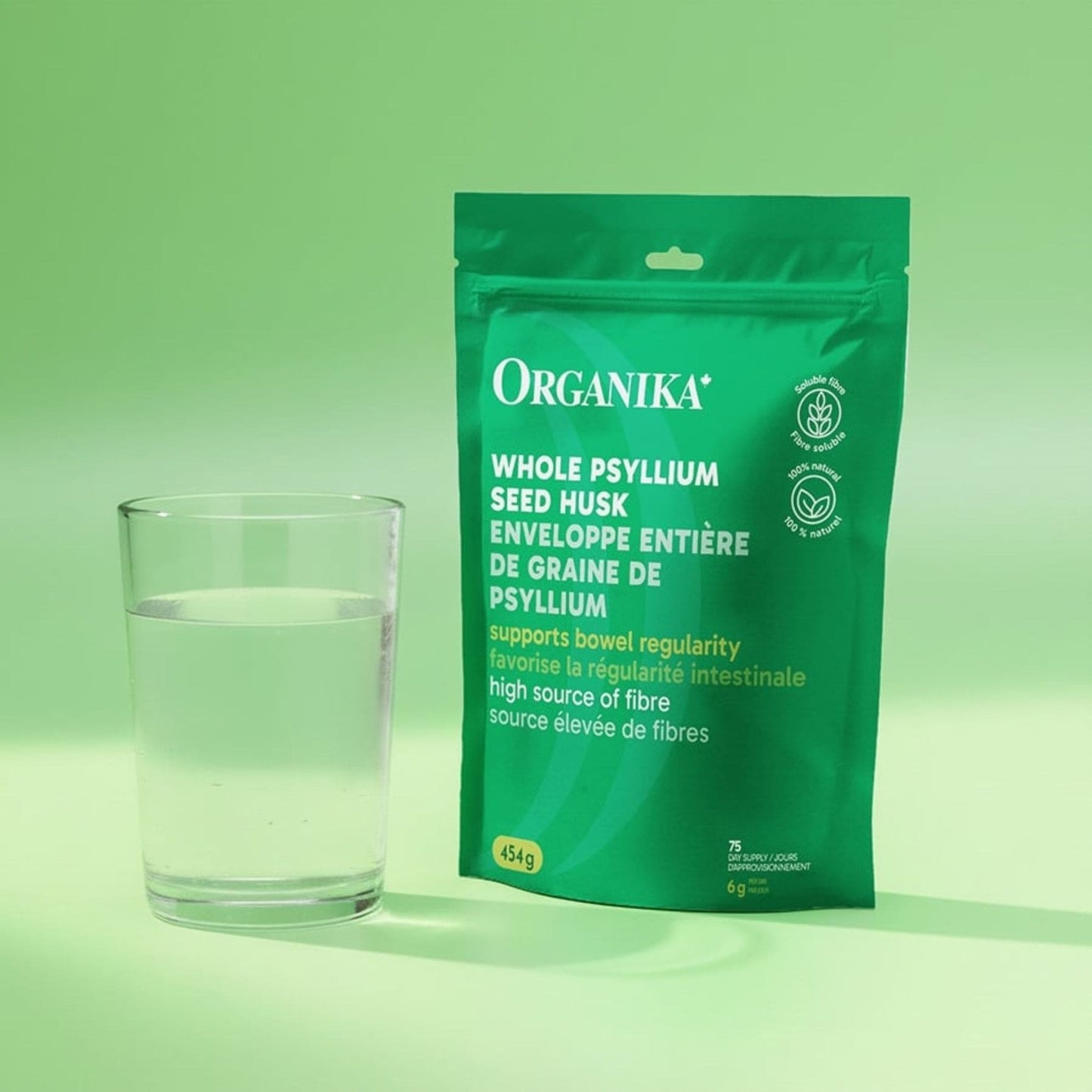 Unflavoured, 454g | Organika Whole Psyllium Seed Husk