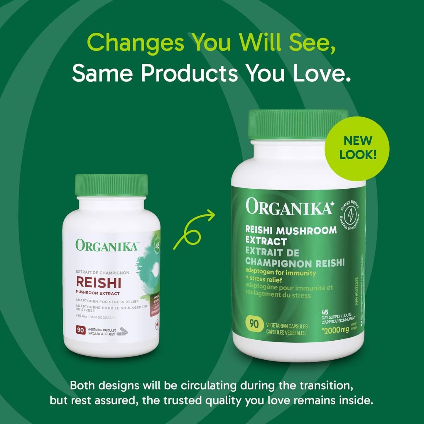 90 Vegetarian Capsules | Organika Reishi Mushroom Extract