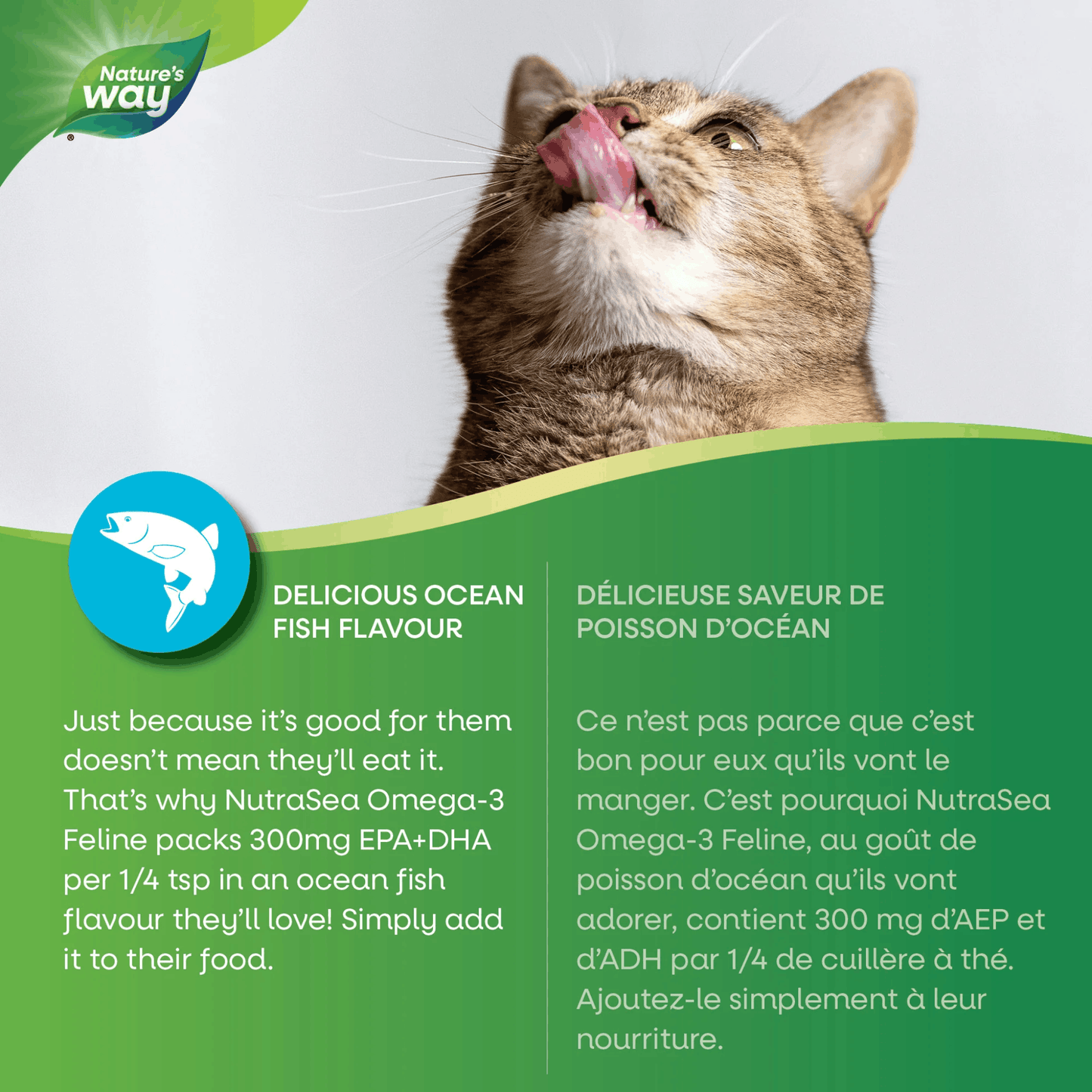 140ml Ocean Fish Flavour | Nature's Way NutraSea Omega-3 Feline