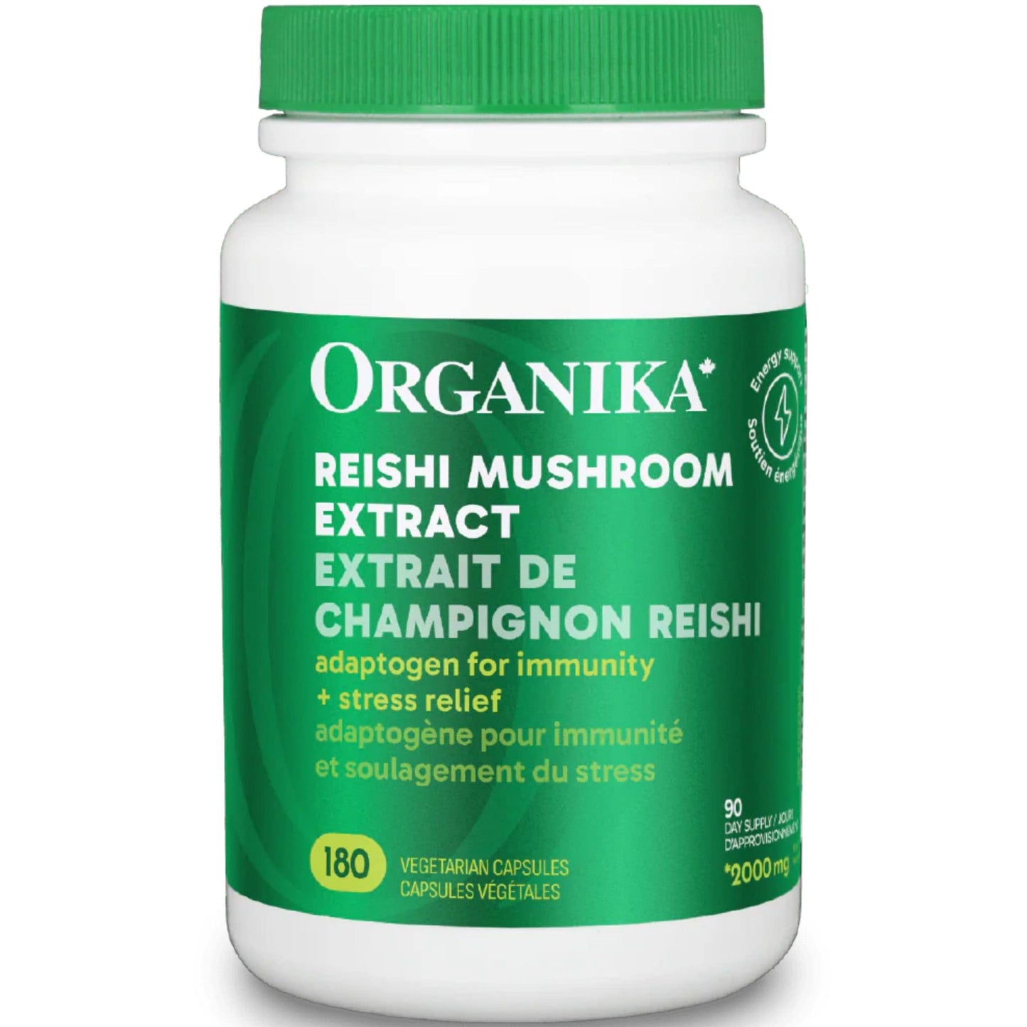 90 Vegetarian Capsules | Organika Reishi Mushroom Extract