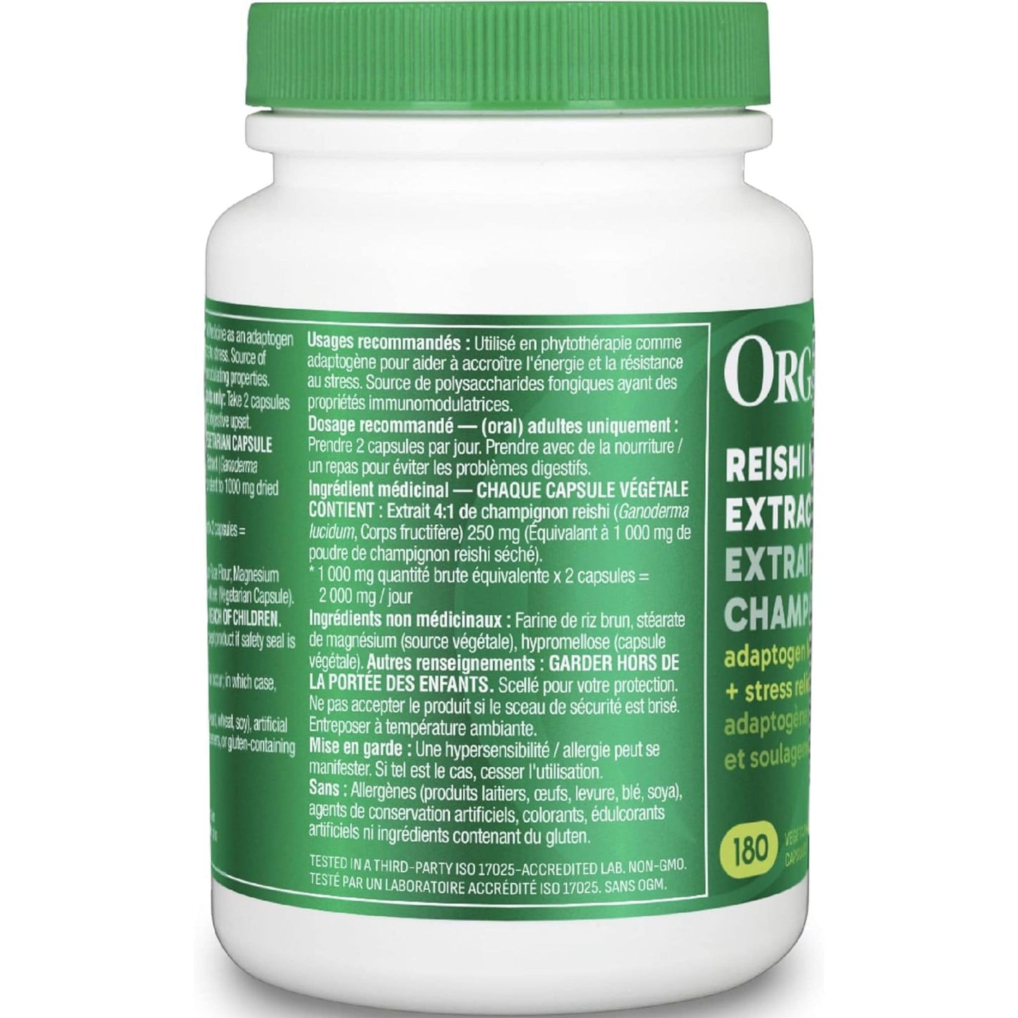 90 Vegetarian Capsules | Organika Reishi Mushroom Extract