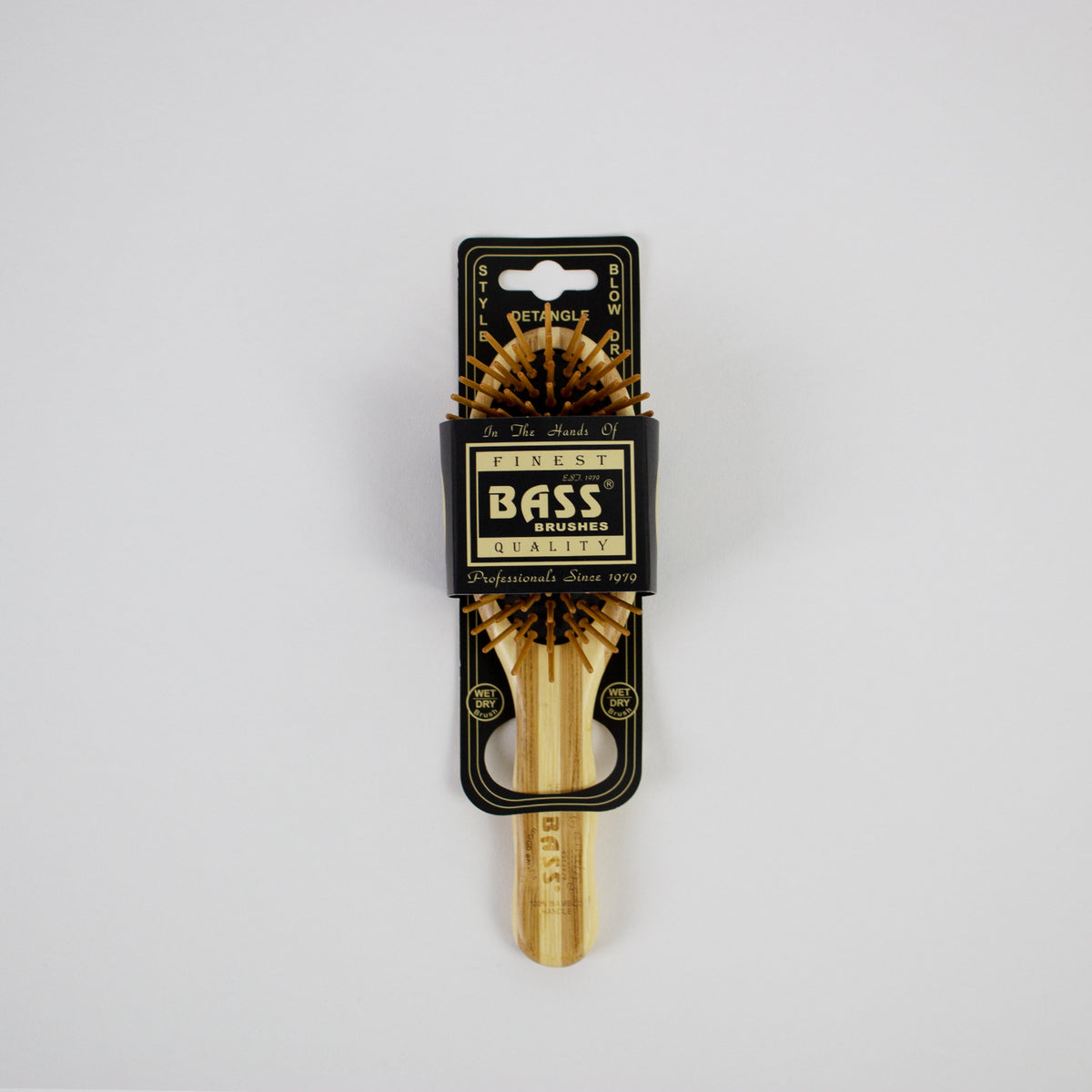 Bass Green Brush Small Oval