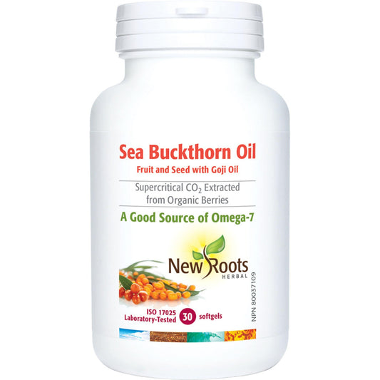 30 Softgels | New Roots Herbal Sea Buckthorn Oil