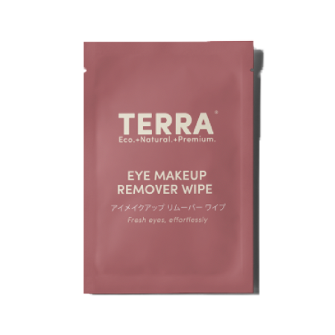 Terra Eye Makeup Remover Wipes for Waterproof Mascara, with Sweet Almond Oil and Cucumber, 30 Single Sachets
