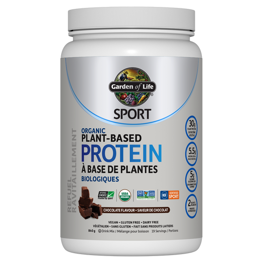 Garden of Life Sport Organic Plant-Based Protein, Chocolate, 840g