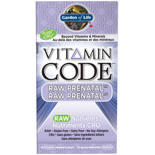 90 Capsules | Garden of Life Vitamin Code Raw Prenatal