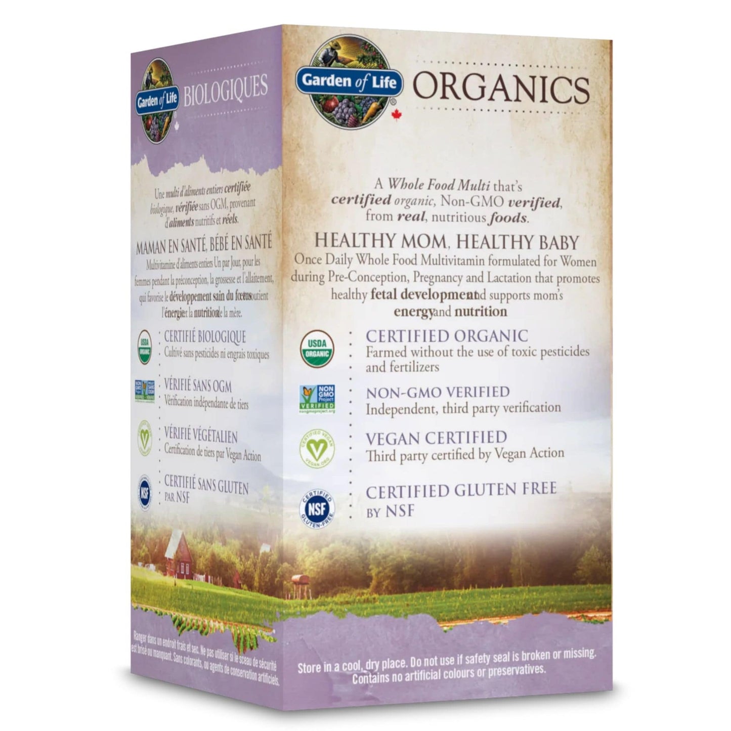 30 Vegan Tablets | Garden of Life Mykind Organic Prenatal Once Daily